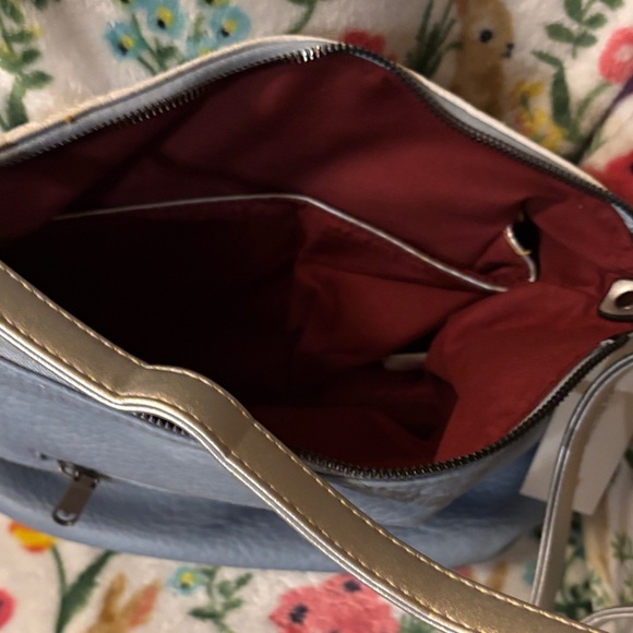 Darling Blue and White Crossbody Bag - Picture 5 of 6